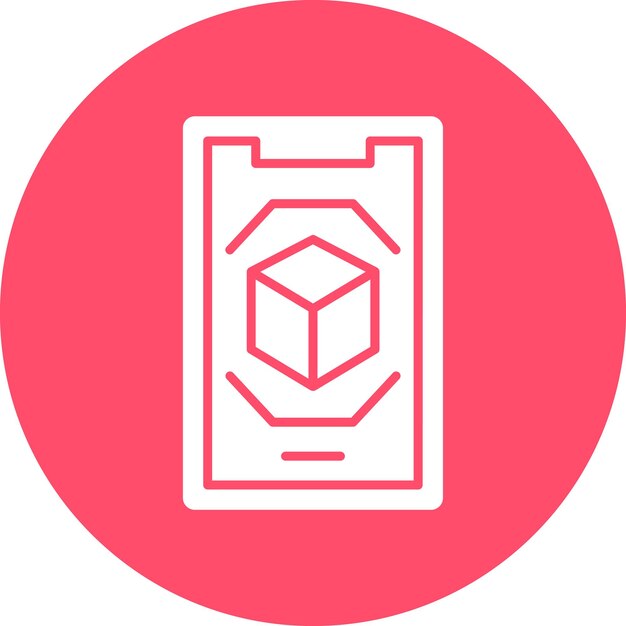 Diseño vectorial Estilo de icono de realidad aumentada