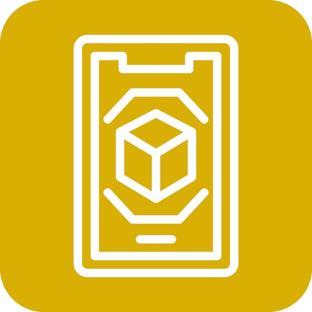 Diseño vectorial Estilo de icono de realidad aumentada