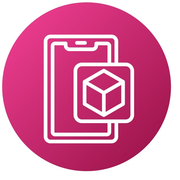 Diseño vectorial Estilo de icono de realidad aumentada