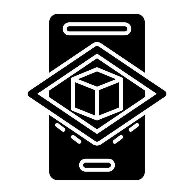 Diseño vectorial Estilo de icono de realidad aumentada