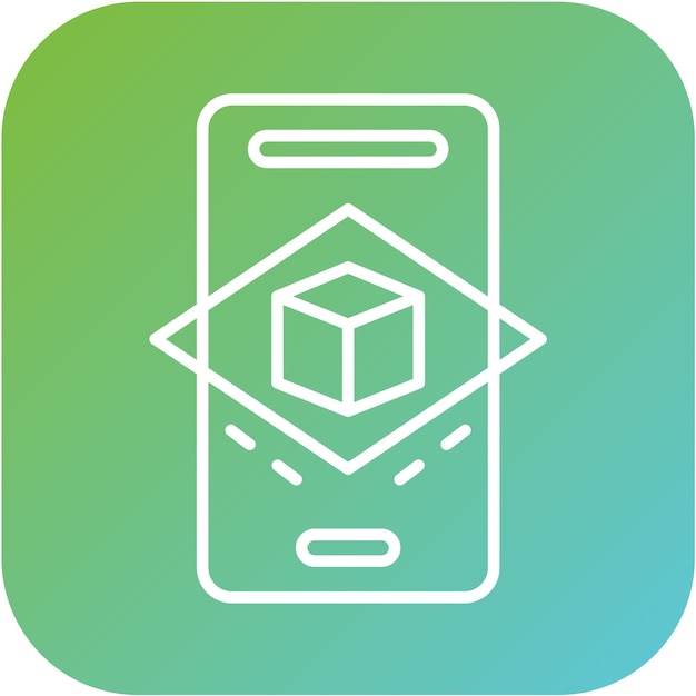 Diseño vectorial Estilo de icono de realidad aumentada