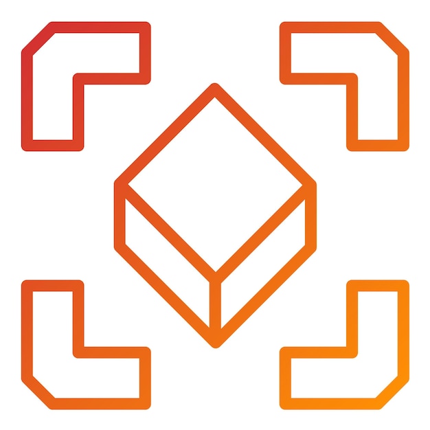 Diseño vectorial Estilo de icono de realidad aumentada