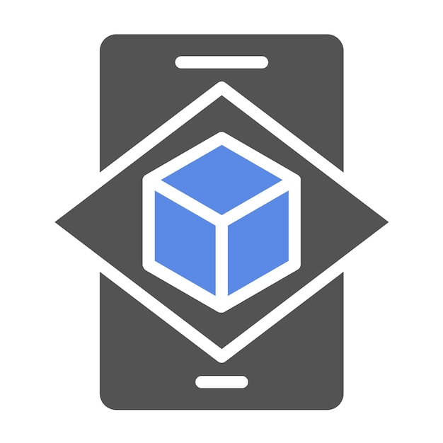Diseño vectorial Estilo de icono de realidad aumentada