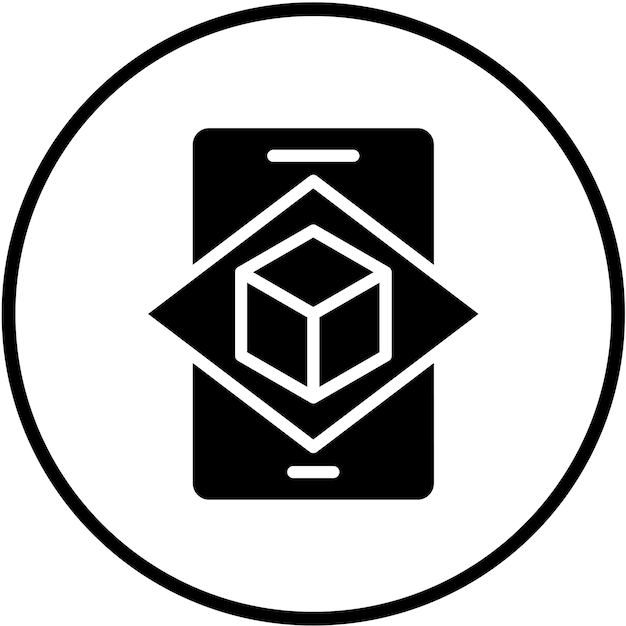 Diseño vectorial Estilo de icono de realidad aumentada