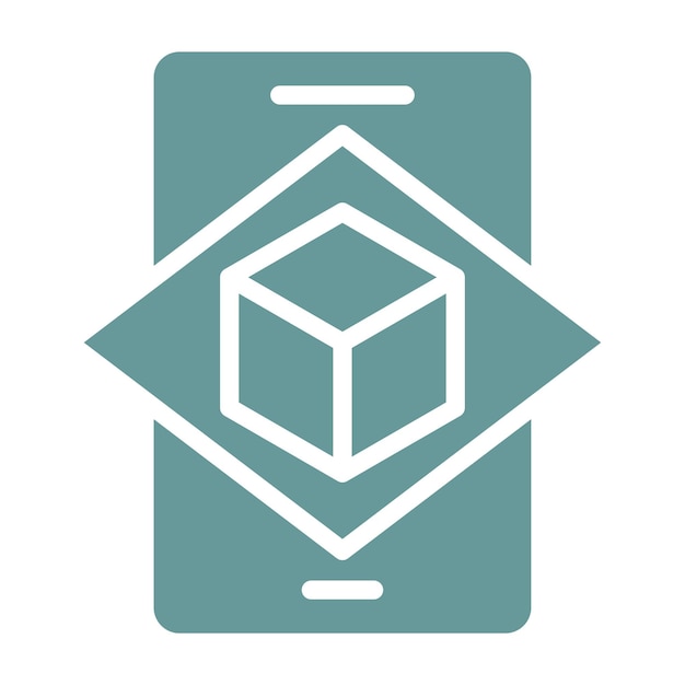 Diseño vectorial Estilo de icono de realidad aumentada