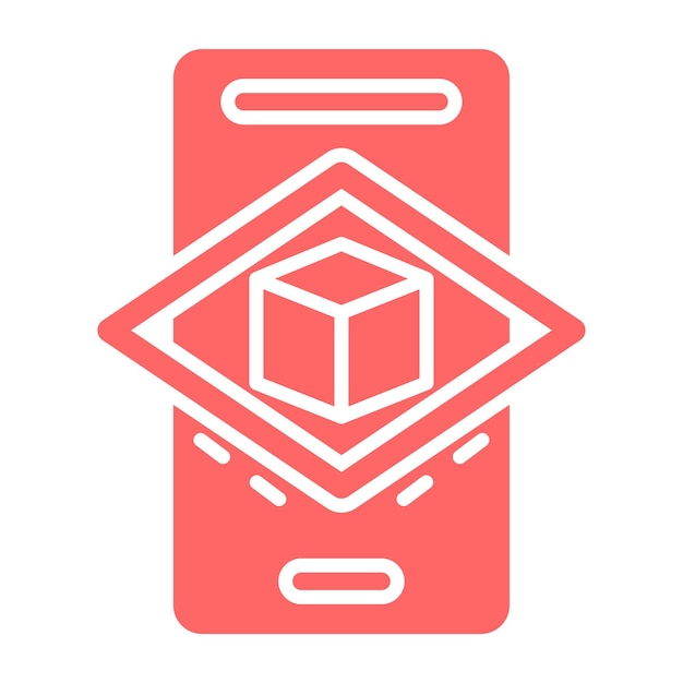 Diseño vectorial Estilo de icono de realidad aumentada