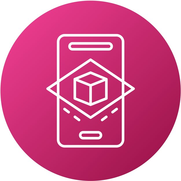 Diseño vectorial Estilo de icono de realidad aumentada