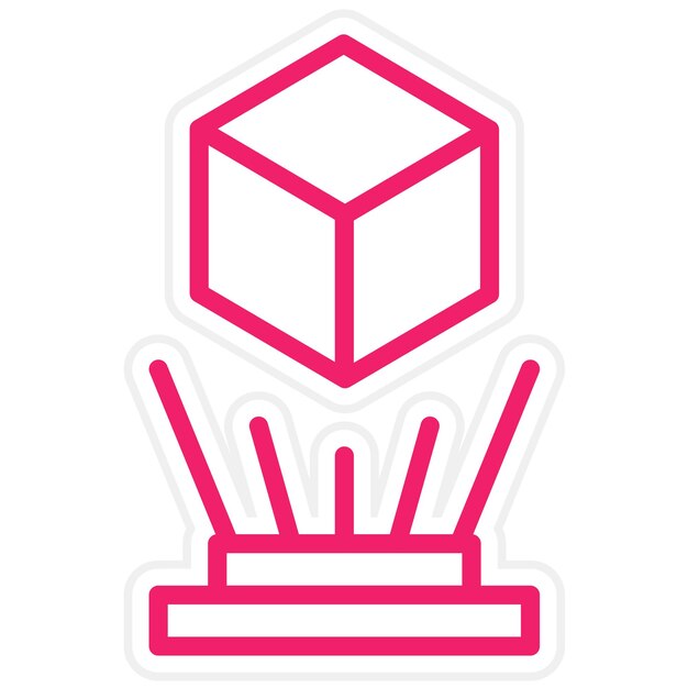 Diseño vectorial Estilo de icono de realidad mixta