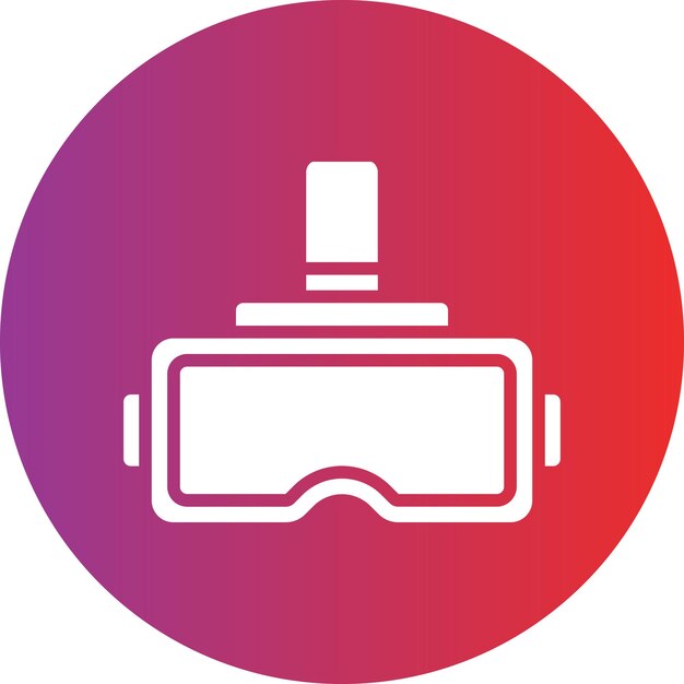 Diseño vectorial Estilo de icono de realidad virtual