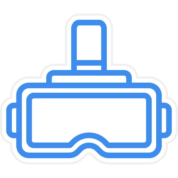 Diseño vectorial Estilo de icono de realidad virtual