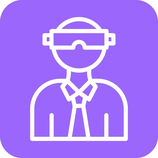 Diseño vectorial Estilo de icono de realidad virtual