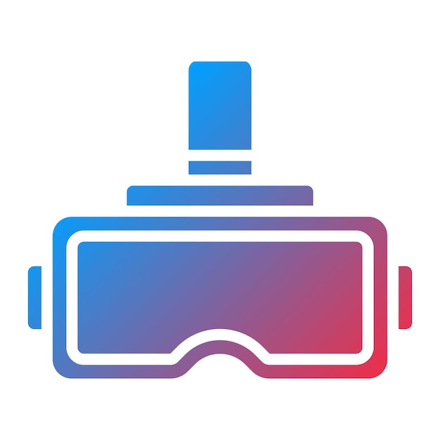 Diseño vectorial Estilo de icono de realidad virtual