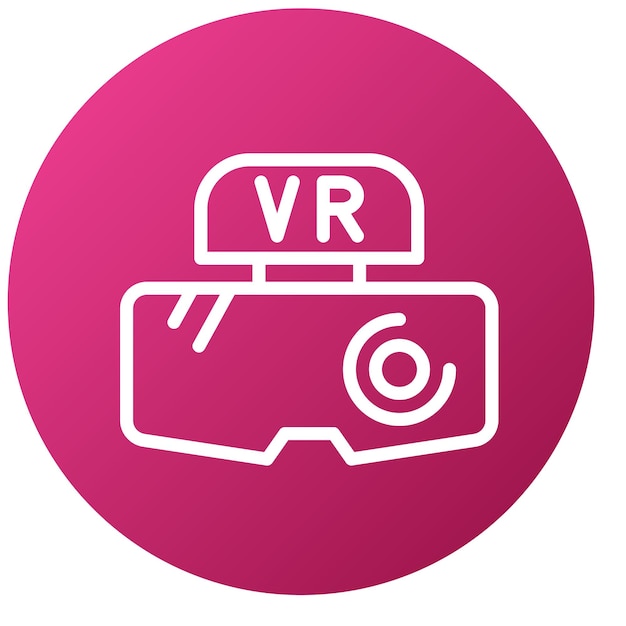 Diseño vectorial Estilo de icono de realidad virtual