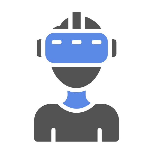 Diseño vectorial Estilo de icono de realidad virtual