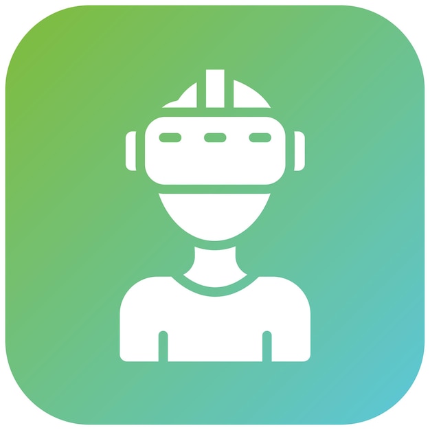 Diseño vectorial Estilo de icono de realidad virtual