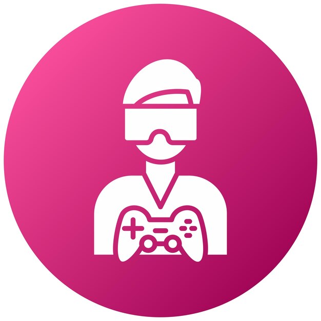 Diseño vectorial Estilo de icono de realidad virtual