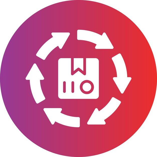 Diseño vectorial Estilo de icono de reciclaje