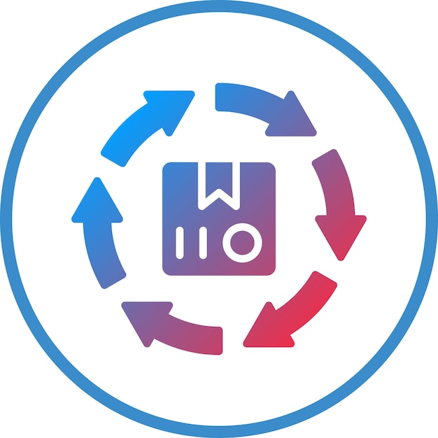 Diseño vectorial Estilo de icono de reciclaje