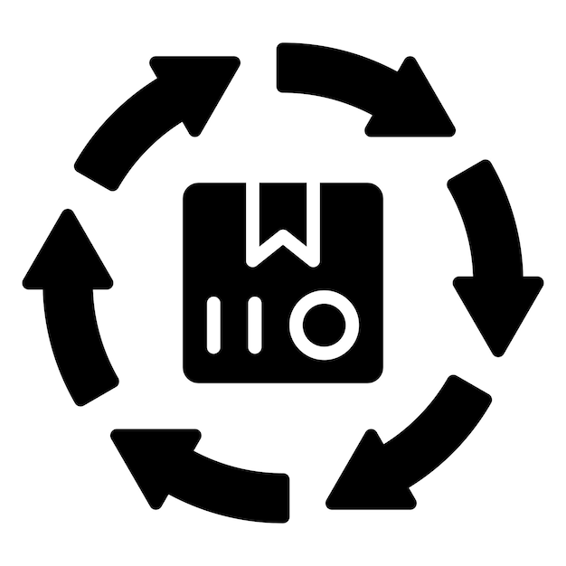 Diseño vectorial Estilo de icono de reciclaje
