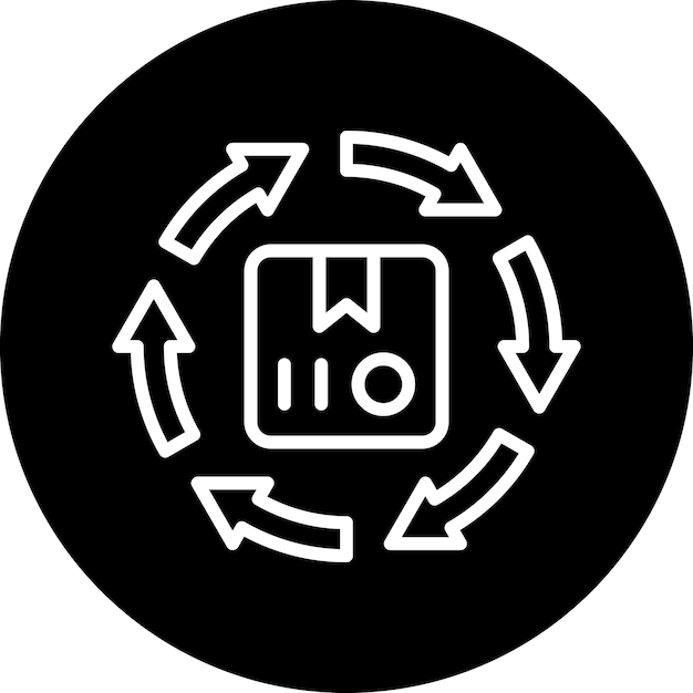 Diseño vectorial Estilo de icono de reciclaje