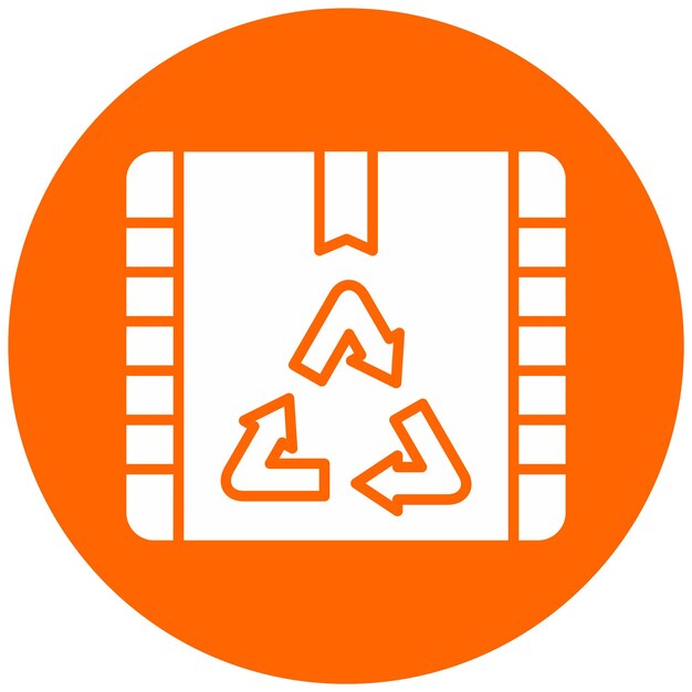 Diseño vectorial Estilo de icono de reciclaje