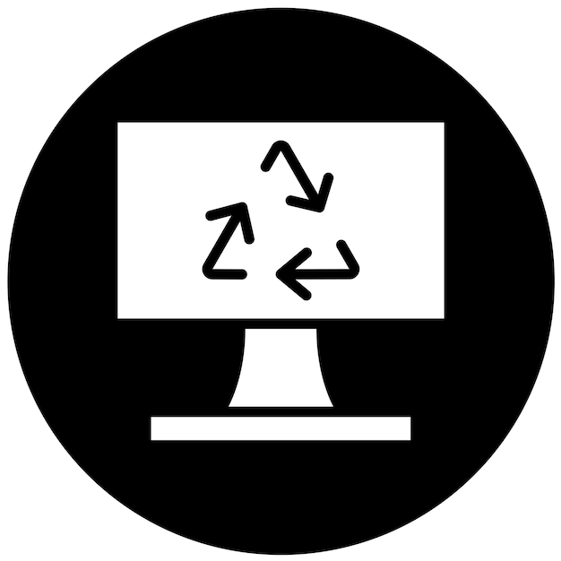 Diseño vectorial Estilo de icono de reciclaje