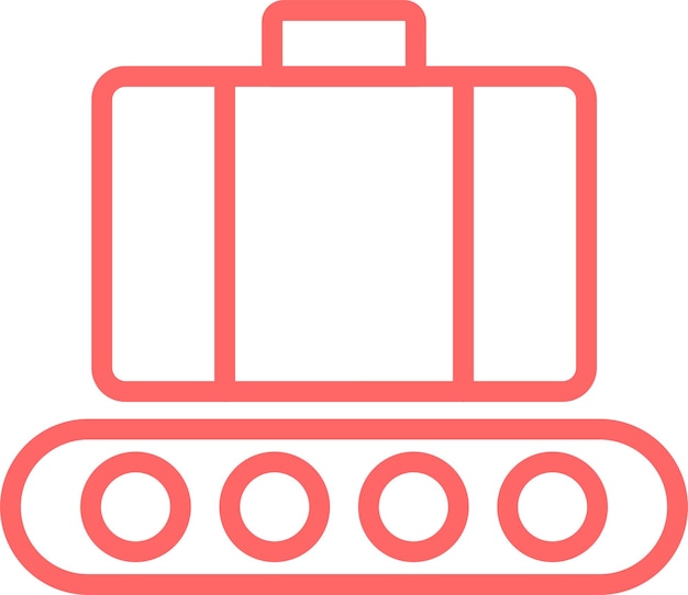Diseño vectorial del estilo del icono de reclamación de equipaje