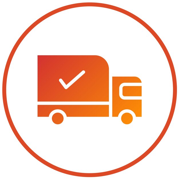 Diseño vectorial Estilo del icono de recogida del paquete