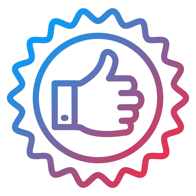 Diseño vectorial Estilo de icono recomendado