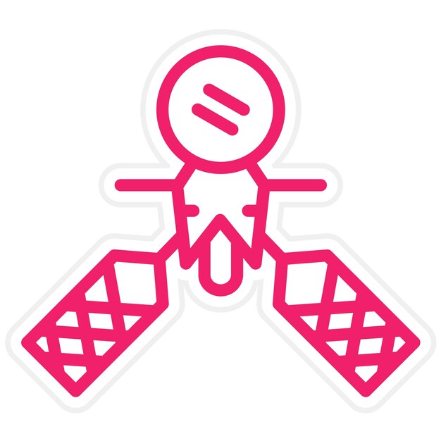 Diseño vectorial Estilo del icono de reconocimiento
