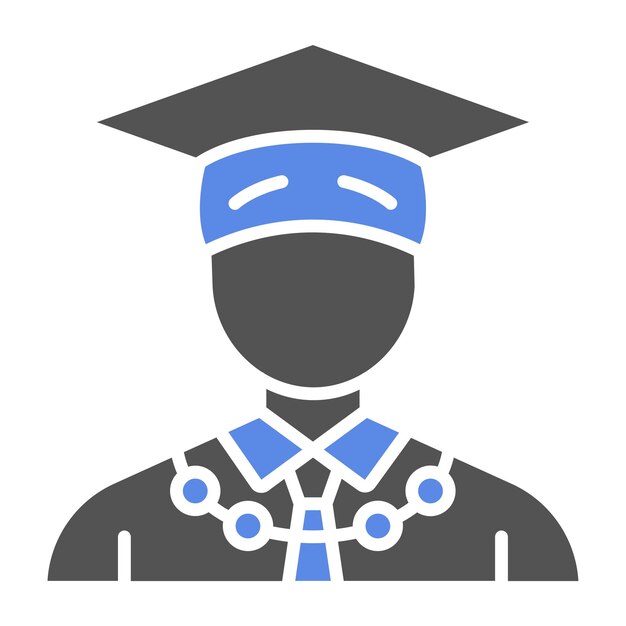 Diseño vectorial Estilo del icono del rector