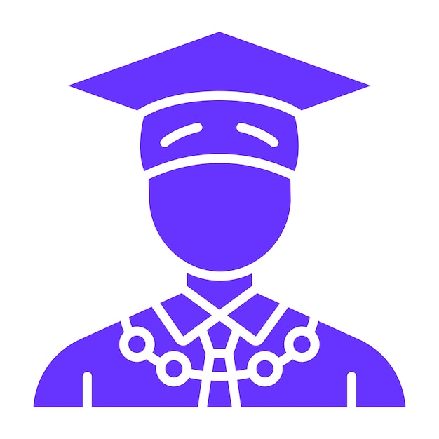Diseño vectorial Estilo del icono del rector