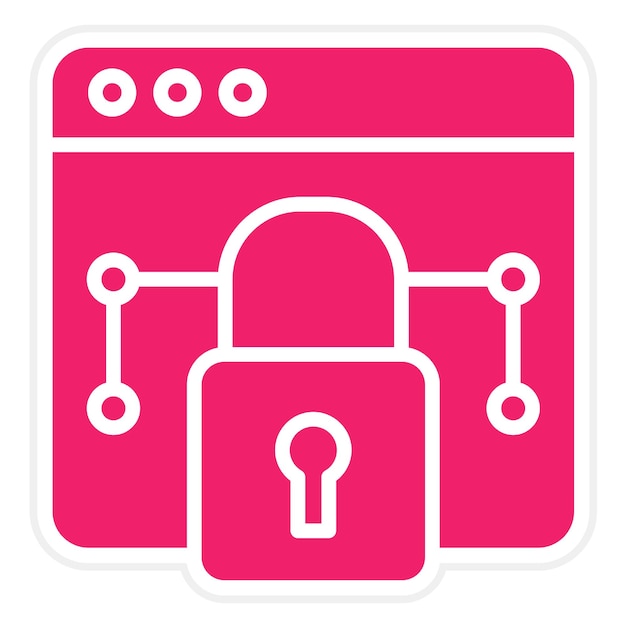 Diseño vectorial Estilo de icono de red privada