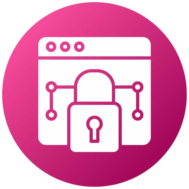 Diseño vectorial Estilo de icono de red privada