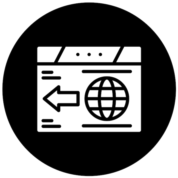 Diseño vectorial Estilo de icono de redirección