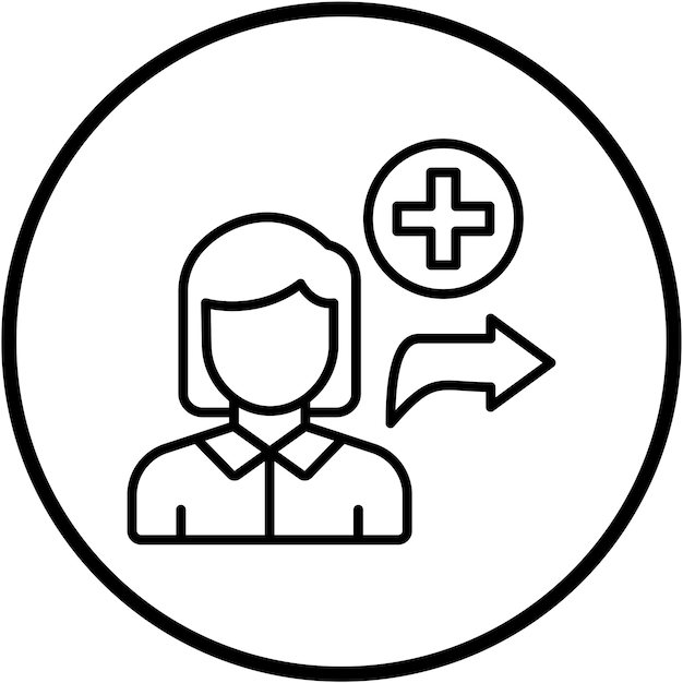 Diseño vectorial Estilo del icono de referencia de un amigo