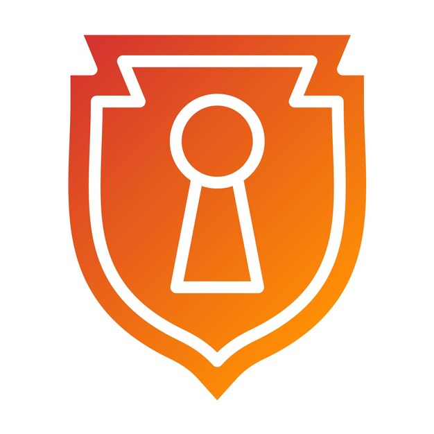 Diseño vectorial de estilo de icono de refugio seguro
