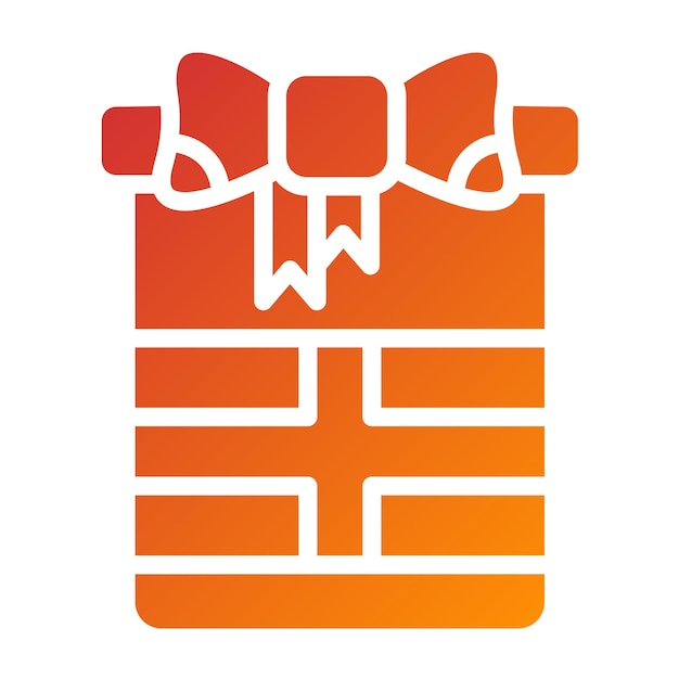 Diseño vectorial Estilo del icono de regalo envuelto