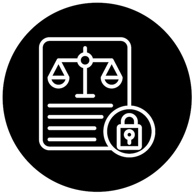 Diseño vectorial Estilo del icono de regulación cibernética