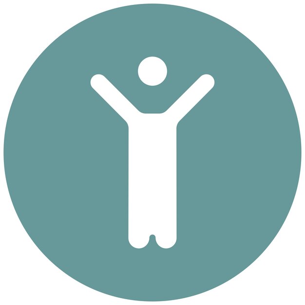 Diseño vectorial Estilo del icono de rehabilitación física