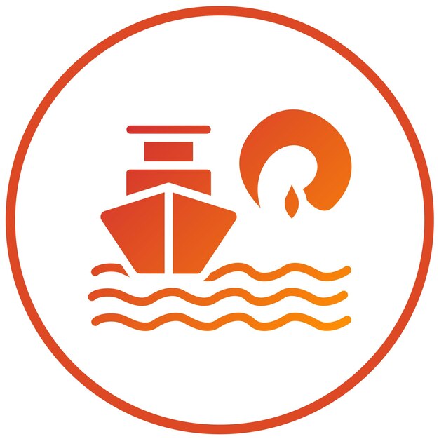 Diseño vectorial Estilo del icono de Reliance Harbor