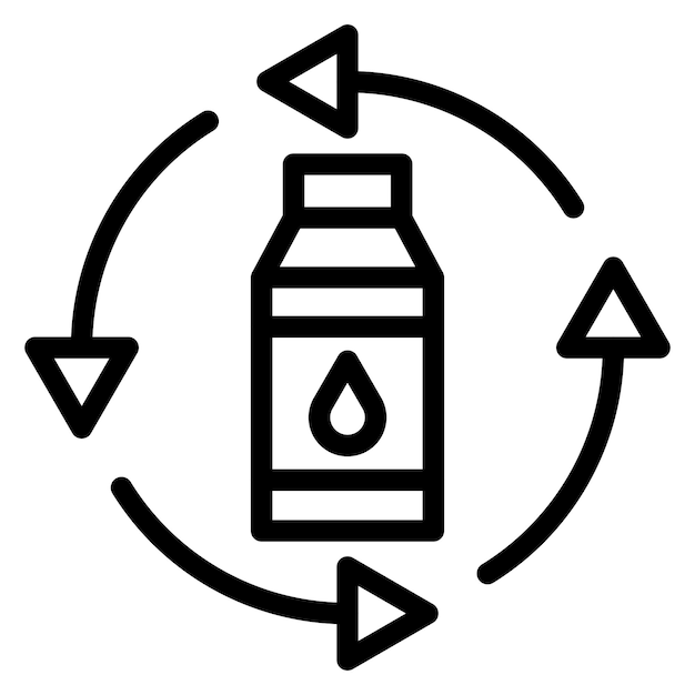 Diseño vectorial Estilo de icono de relleno automático