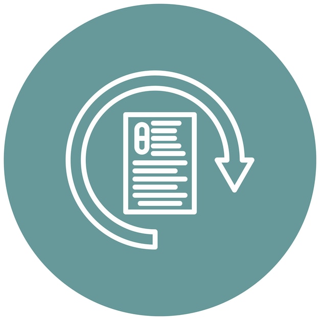 Diseño vectorial Estilo de icono de relleno automático