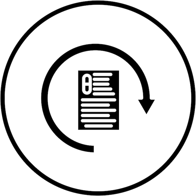 Diseño vectorial Estilo de icono de relleno automático
