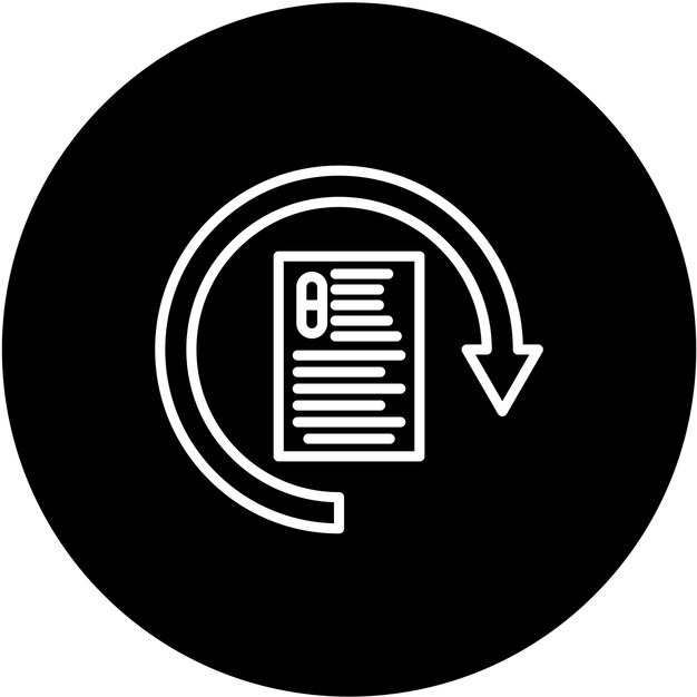 Diseño vectorial Estilo de icono de relleno automático