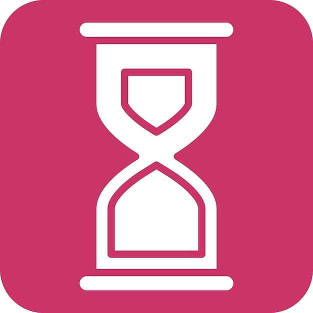 Diseño vectorial Estilo del icono del reloj de arena
