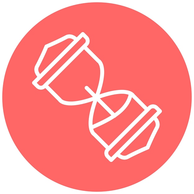 Diseño vectorial Estilo del icono del reloj de arena