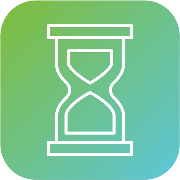 Diseño vectorial Estilo del icono del reloj de arena