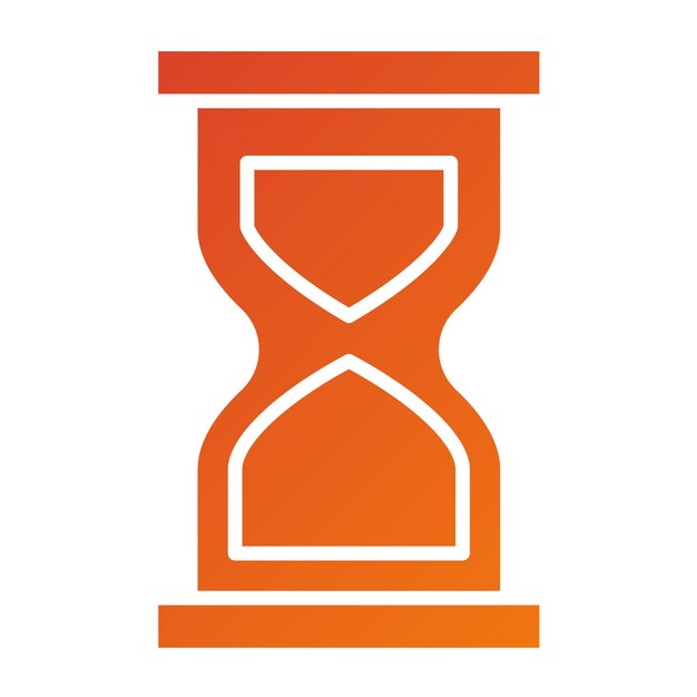 Diseño vectorial Estilo del icono del reloj de arena