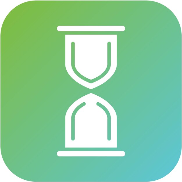 Diseño vectorial Estilo del icono del reloj de arena